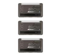 Catrice Brow Powder Set Waterproof, Cejas, n.º 020 Ash Brown, multicolor, 2 tonos marrones, duradero, resultado instantáneo, mate, vegano, resistente al agua, 3 unidades (3 x 4 g)