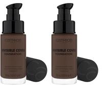 Catrice Cosmetics Base Invisible Cover, hidratar/humectar, de larga duración, matificante, natural, mate, 30 ml (Paquete de 2)