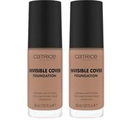 Catrice Cosmetics Base Invisible Cover, hidratar/humectar, de larga duración, matificante, natural, mate, 30 ml (Paquete de 2)