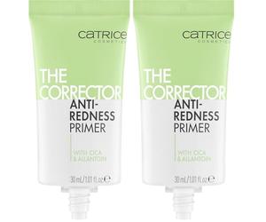 Catrice Cosmetics The Corrector prebase antirrojeces, de larga duración, cuidado, refinamiento de poros, calmante, 30 ml (Paquete de 2)