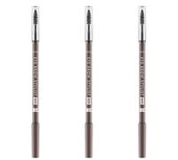 Catrice Eye Brow Stylist 020 Date with Ashton Lápiz de cejas marrón con cepillo de cejas, vegano, paquete de 3, 3 x 1,4 g
