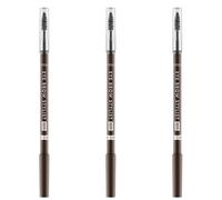 Catrice Eye Brow Stylist 030 Brow-n-Eye Lápiz de cejas marrón con cepillo de cejas, vegano, paquete de 3, 3 x 1,4 g