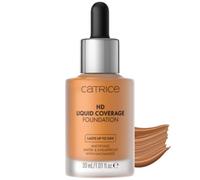 CATRICE HD Liquid Coverage Foundation 082 Warm Caramel - Alta cobertura sin efecto máscara - Textura líquida ultraligera - Acabado mate aterciopelado - Maquillaje vegano - 30 ml