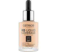 Catrice HD Liquid Coverage Foundation, n.º 005, Nude, de larga duración, mate, para pieles con problemas, vegano, sin aceite, resistente al agua, sin alcohol, 1 unidad (30 ml)