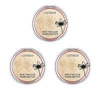 Catrice Iluminador More Than Glow, n.º 030 Beyond Golden Glow, dorado, intenso, metálico, brillante, vegano, sin nanopartículas, paquete de 3 (3 x 5,9 g)