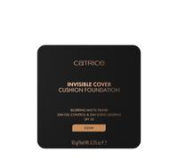 Catrice Base de maquillaje Cushion Invisible Cover, de larga duración (10g) | Duración 24 h, Acabado mate, Control de grasa y brillos, Refinador de poros, Fácil de difuminar, Suavizante