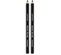 Catrice Kohl Kajal Waterproof, No. 010 Check Chic Black, Defining, Shimmering, Shiny, Vegan, Waterproof, Microplastic Particles Free (0.78 g) (Paquete de 2)