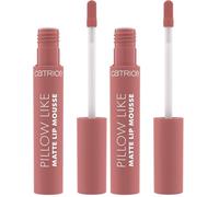 Catrice Labial Pillow Like Matte Lip Mousse, de larga duración, mate (2.8ml) (Paquete de 2)