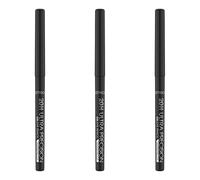 Catrice Lápiz de ojos 20H Ultra Precision Gel Eye Pencil Waterproof, kajal, n.º 010 Black, negro, definidor, larga duración, resultado inmediato, mate, vegano, sin perfume, paquete de 3 (3 x 0,08 g)