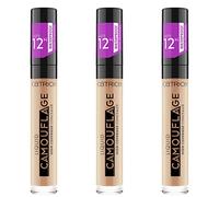 Catrice Liquid Camouflage High Coverage Corrector (3 x 5 ml), lápiz corrector de maquillaje líquido, resistente al agua, cobertura de 12 horas, n.º 015 Honey