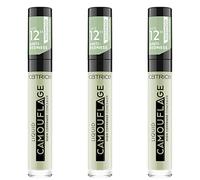 Catrice Líquido Camuflaje Corrector de alta cobertura (3 x 5 ml), color verde, resistente al agua, 12 h de opacidad nº 200 anti rojo