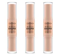 Catrice Magic Shaper Contour & Glow Stick, Contour & Glow Stick, nº 010, multicolor, definir, resultado inmediato, natural, vegano, sin perfume, sin alcohol, sin parabenos, 3 unidades (3 x 9 g)