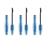 Catrice Máscara de pestañas Glam & Doll False Lashes Waterproof, n.º 010, negro, larga duración, volumen, vegano, resistente al agua, sin nanopartículas, paquete de 3 (3 x 10 ml)