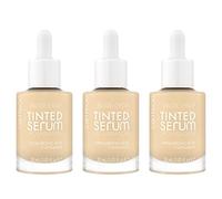 Catrice Nude Drop Tinted Serum Foundation, n.º 010N, Nude, de larga duración, mate, natural, para pieles sensibles, vegano, sin aceite, sin perfume, sin alcohol, 3 unidades (3 x 30 ml)