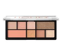 Catrice Paleta de sombras de ojos The Warm Honey, natural, reluciente, color intenso, mate (9g)