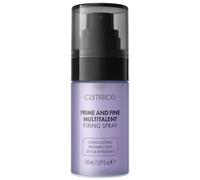 CATRICE Prime And Fine Multitalent Fixing Spray, Transparente | Como prebase, para fijar el maquillaje o para refrescar la piel, Ligero, de secado rápido, Larga duración, 50 ml
