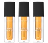 Catrice Shine Supreme Lip Oil, Lipgloss, nº 060, naranja, hidratante, con aceites, natural, vegano, sin conservantes, sin parabenos, sin micropartículas de plástico, 3 unidades (3 x 4 ml)