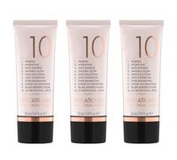 Catrice Ten!sational 10 in 1 Dream Primer, nude, antienvejecimiento, hidratante, natural, vegano, filtro UVA y UVB + SPF 15, sin parabenos, sin nanopartículas, paquete de 3 (3 x 30 ml)