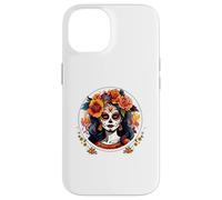 CATRINA DAY FLORAL AZÚCAR SKULL LOS MUERTOS CAMISETAS HALLOWEEN Carcasa para iPhone 14