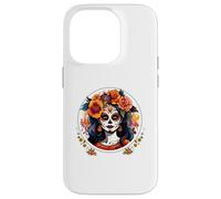 CATRINA DAY FLORAL AZÚCAR SKULL LOS MUERTOS CAMISETAS HALLOWEEN Carcasa para iPhone 14 Pro