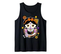 Catrina Hispanic Heritage Month Mexican Sugar Skull Camiseta sin Mangas