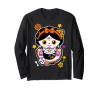 Catrina Hispanic Heritage Month Mexican Sugar Skull Manga Larga