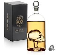 Catrinaz® - Jarra de Whisky - Decantador de Whisky- Jarra de tequila - Diseño calavera - 1L - Caja de regalo - Regalo único