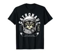 Catronauta de Ciencia ficción Miau explorando el Universo Camiseta