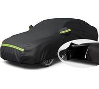 CATRP-Flower Stand Funda Impermeable para Coche para BMW Serie 5 Berline (2010-2025), Cubierta Completa para Todo Tipo de Clima, con Cremallera para Puerta y Tiras Reflectantes nocturnas