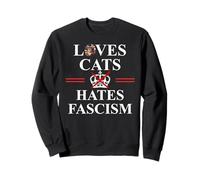 Cats Against Fascism No Kings US Protest Anti Fascism Resist Sudadera