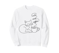 Cats and Coffee Sudadera
