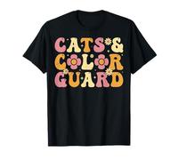 Cats and Color Guard - Cat Lover Color Guard Groovy Gifts Camiseta