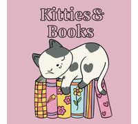 Cats and Reading Books: Cute and Simple coloring pages for children and adults