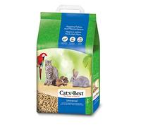 Cat's Best Arena para Gatos Universal 7L, Arena para Pájaros, Conejos Biodegradable Sin Polvo, Lecho para Gatos de Fibra Vegetal, 5.5 kg