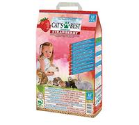 Cat's Best Lecho para Conejos de Fresa Aglomerante (10 L). Lecho Higiénico para Roedores, Hamsters, Cobayas con Materiales Naturales Biodegradables, Ecológicos.