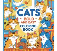 Cats Bold And Easy Coloring Book