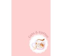 Cats & Coffee (Pink): Cozy Journal Notebook with 7x10-inch Dot Grid Pages