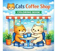 Cats Coffee Shop Coloring Book: A Relaxing Coloring Book for Stress Relief and Calm