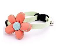 Cats Collar Creative Flower Bell Decor Adjustable Pet Neck Jewelry Collar Dog Collar Clothing Accessories Pet Supplies (Color 3)