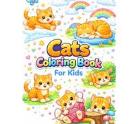 Cats coloring book for kids: cute cats coloring book kids