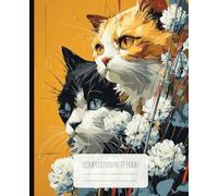 Cats Composition Notebook: College Ruled Creative Writing Book Featuring Ginger and Black Cat