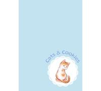 Cats & Cookies (Blue): Cozy Journal Notebook with 7x10-inch Blank Pages