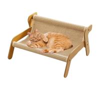 Cats Couch Scratcher, Kitten Claws Grinding Furniture Protector, 17.32x11.02 Inches, Sisal Wooden Scratcher, Multipurpose Exercise Tool, Cozy Pet Lounger, for Bored Cat Play