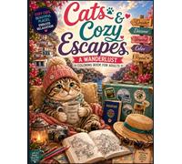 Cats & Cozy Escapes: A Wanderlust Coloring Book for Adults