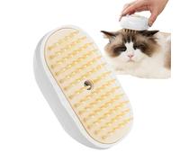 Cats Defur Comb, Steamy Grooming Brush, Multifunctional Dog Hair Remover, 4.92x2.95in Gentle Detangler, Pet Massage Shedding Tool for Kitten Cleaning and Coat Care