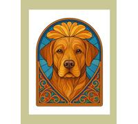 Cats & Dogs Stained Glass Coloring Book: Cats & Dogs Coloring Book (Coloring Books for Adults and Young Adults)