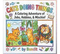 Cats Doing Things: A Coloring Adventure of Jobs, Hobbies , & Mischief