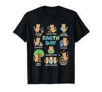 Cats Earth Day Save The Planet Graphic Camiseta