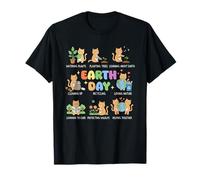 Cats Earth Day Save The Planet Graphic Camiseta