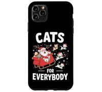 Cats For Everybody Santa and Cat Christmas Christmas Holiday Carcasa para iPhone 11 Pro MAX